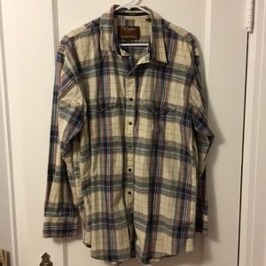 Pearl snap button shirt